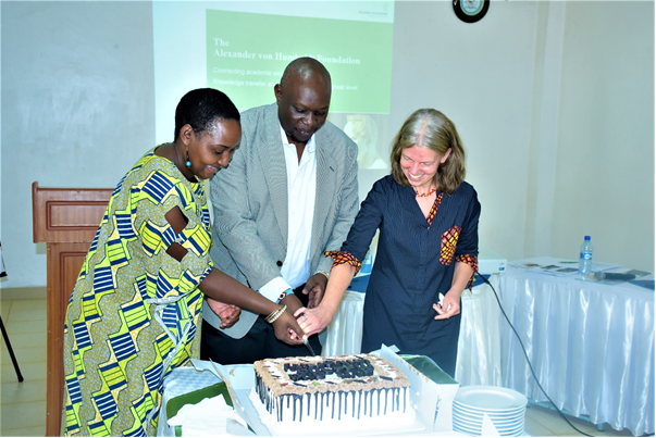 The Director, research and innovation Prof. Collins Ouma officially opened the workshop 